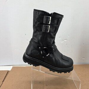 Harley Davidson Women's Marmora 8 Inch Side Zip Motorcycle Boot D84058 sz 8